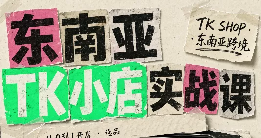 东南亚TK小店实战课(基础+进阶)-Ai资源库