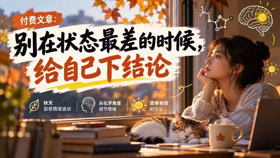 （20716期）【无水印】某付费文章：别在状态最差的时候，给自己下结论-Ai资源库