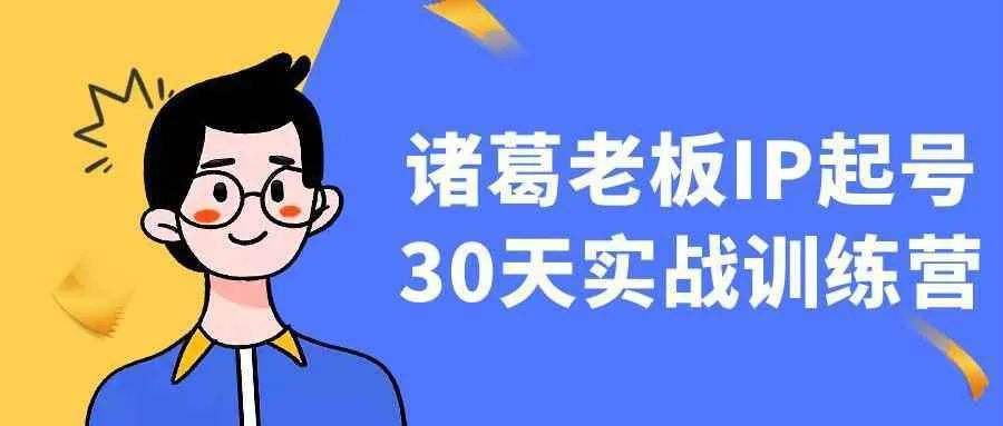 诸葛老板IP起号30天实战训练营-Ai资源库