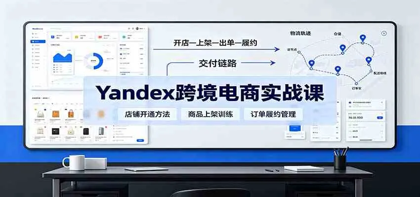 yandex跨境电商实战课:平台入门、开店、物流、选品上架与定价全流程-Ai资源库