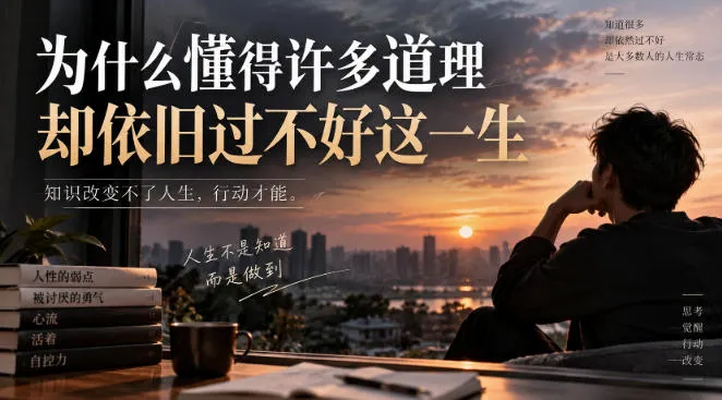 某社群精选文：为什么懂得许多道理却依旧过不好这一生？-Ai资源库