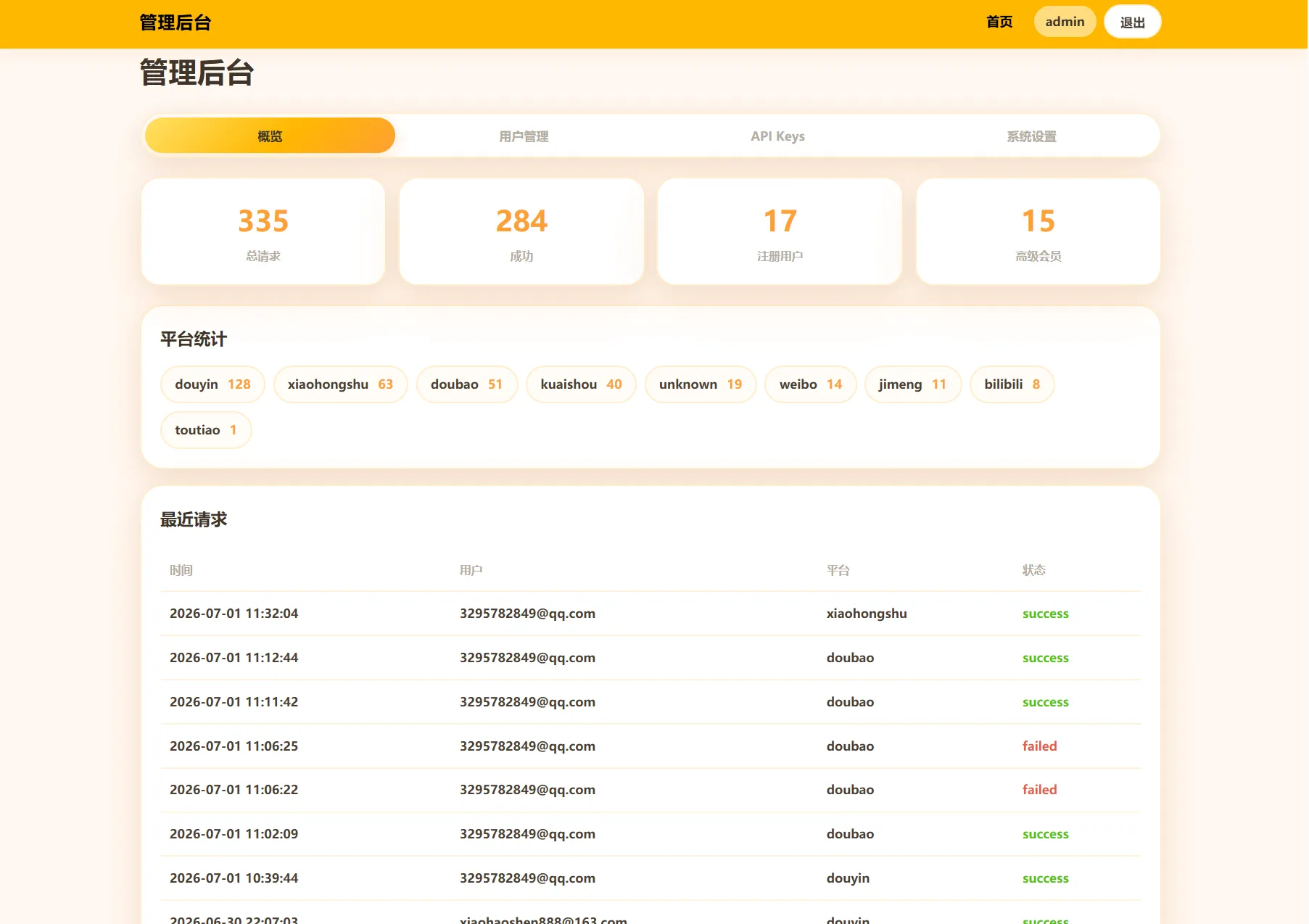 去水印API总站系统/全开源/所有去水印功能在本地实现