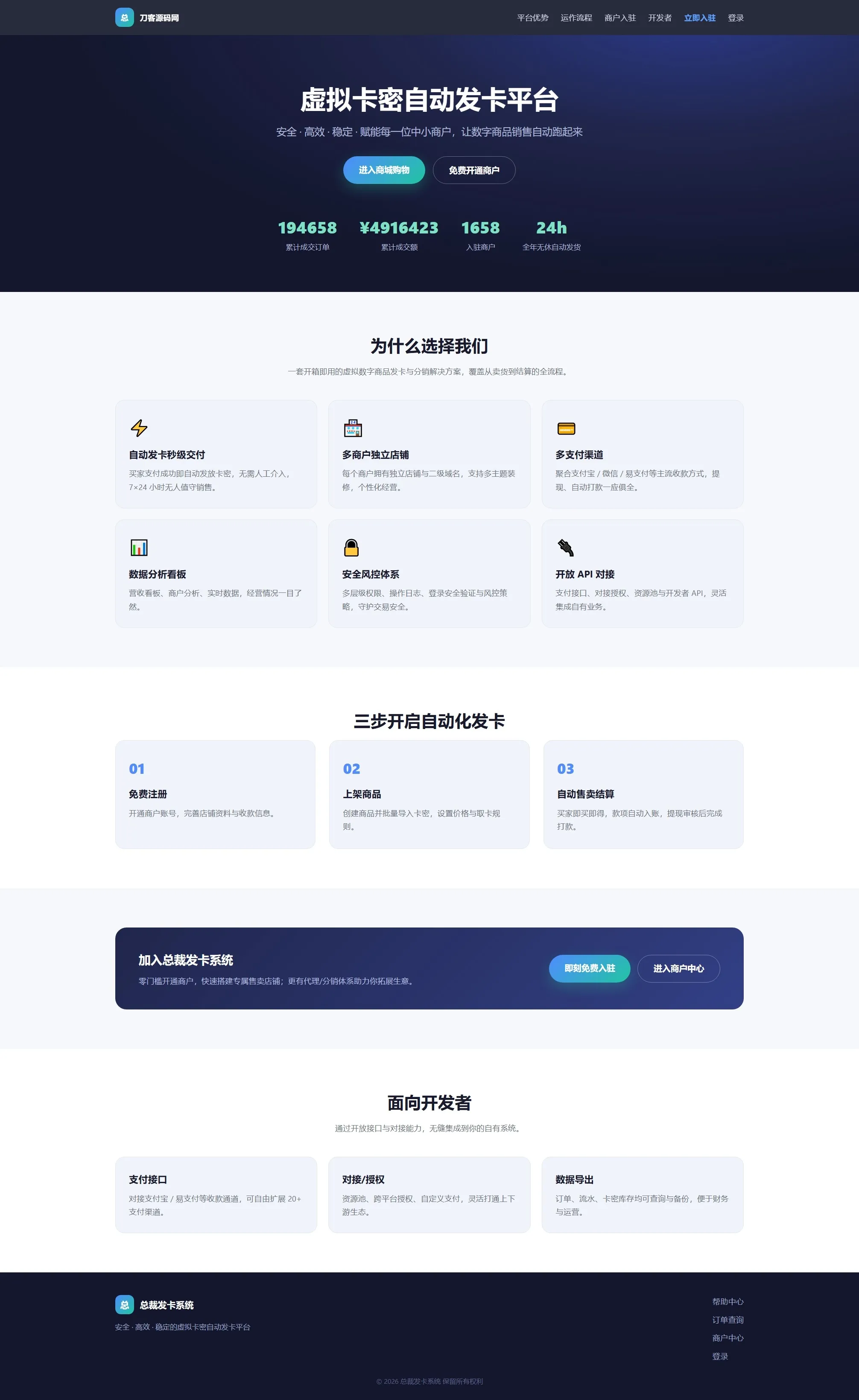 总裁自动发卡系统源码-Ai资源库