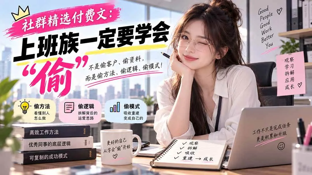 （20423期）社群精选付费文：上班族一定要学会“偷“-Ai资源库