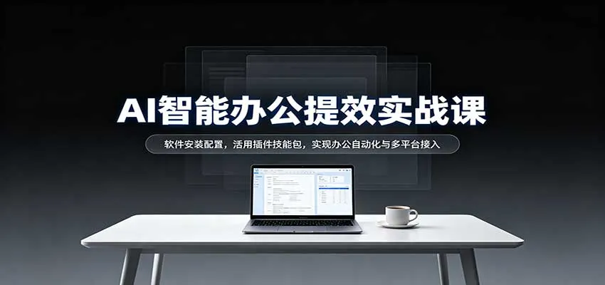 AI智能办公提效实战课：软件安装配置，活用插件技能包，实现办公自动化与多平台接入-Ai资源库