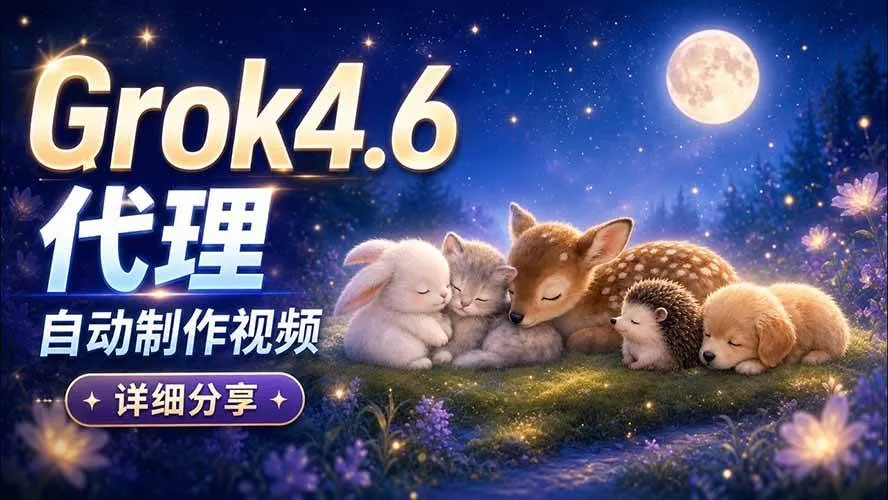 （20560期）Grok 4.6 代理自动制作视频！从提示词到成片全流程详细分享｜AI Agent 实操分享-Ai资源库
