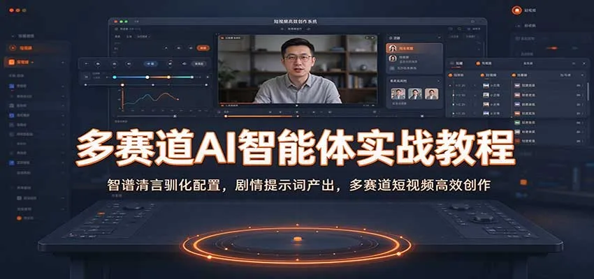 多赛道AI智能体实战教程：智谱清言驯化配置，剧情提示词产出，多赛道短视频高效创作-Ai资源库