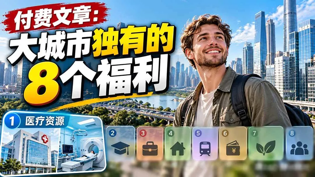 （20848期）付费文章：大城市独有的8个福利-Ai资源库